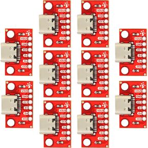 USB 2.0 Type A Female to Terminal Screw Adapter Board USB A Breakout Board 4 Pin Output 0.15" Pitch (Pack of 10pcs) in Kuwait