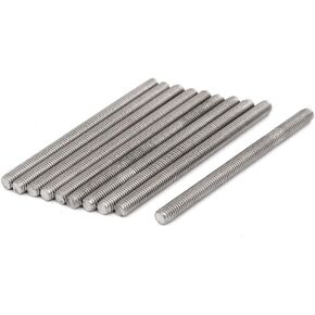 uxcell M5 x 70mm 304 Stainless Steel Fully Threaded Rod Bar Studs Fasteners 10 Pcs