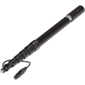 K-Tek KE79CCR Avalon Series Aluminum Traveler Boom Pole with Coiled Cable, 3-Pin XLR, Side Exit (One Pack)