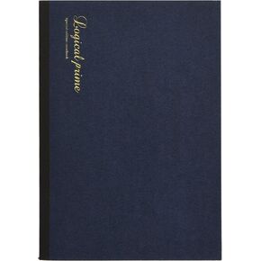 3 Colors Elegant Cover, Japanese Wood Paper, 40 Pages, Logical Prime Notebook A5 6mm,Squared. (Japan Import)