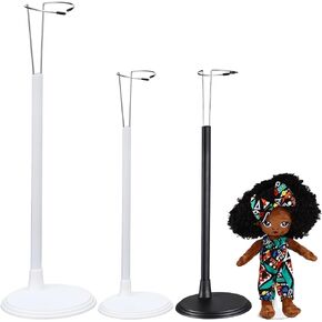 Toyvian 18'' Doll Action Figure Stands: 3PCS Big Doll Brackets Doll Display Stands - 18'' American Doll Organizers Support Racks - Adjustable Doll Stands Accessories for Doll (2 for 18'', 1 for 23'')