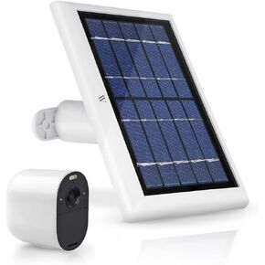 Wasserstein Solar Panel Compatible with Arlo Essential 2K Outdoor Security Camera (2nd Gen) / XL (2nd Gen) & Essential Spotlight (Camera NOT Included)