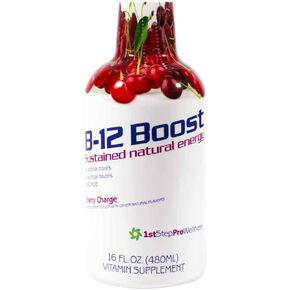 High Performance Fitness INC. 1st Step Liquid B-12, Cherry Charge, 16-fluid ounces