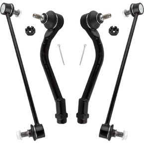 BOXI (Set of 4) Front Sway Bar End Links + Front Outer Tie Rod Ends Fit for Hyundai Sonata 2011 2012 2013 2014 L4 2.4L w/o Sport Suspension Excluding Hybrid Models | K750436 K750437 ES800717 ES800718