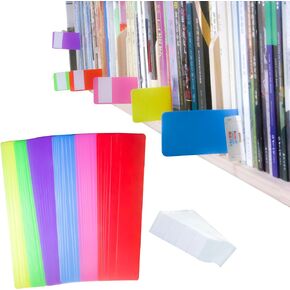 48PCS 12x2inch Library Book Dividers for Shelves with Stickers (Centimeters, 6.8 * 29)