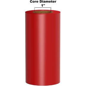 Premium Ink Ribbon on 1" Core, Red, 4.3" x 984' for DuraLabel Pro, LabelTac Pro, VnM SignMaker, SafetyPro, Viscom and Others
