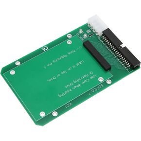 Zunate Laptop SATA to IDE Adapter, 2.5 to 3.5 IDE to SATA Adapter, 2.5 Inch 44 Pin Hard Disk Drive Laptop IDE to 40 Pin 3.5 Inch Desktop PC PATA Port Converter Card Adapter