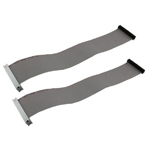 2pcs IDE 40-Pin Male to Female Hard Drive Extension Cable 30cm 11.8" M-F Flat Ribbon Cable (39 Pin + 1x Empty)