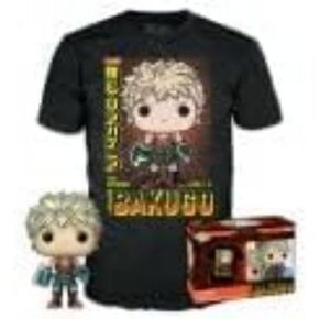 Funko My Hero Academia - Booble Head POP رقم 249 - Bakugo (MT) + تي شيرت (M) in Saudi Arabia