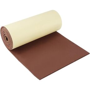 BENECREAT 1mm Thick Self-Adhesive EVA Foam Roll, 78.7x11.8 Inch Coconut Brown Foam Padding Sheet for Furniture Protecting, Gap Filling, Costumes, Gaskets, Wall Protector