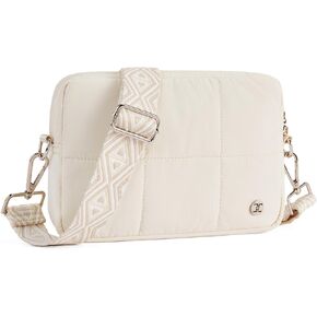 Telena Crossbody Bags for Women Cross Body Purse with Guitar Strap Lightweight Puffer Shoulder Bag for Travel