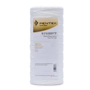 Pentair Pentek WP.5BB97P Big Blue Sediment Water Filter, 10-Inch, Whole House Polypropylene String-Wound Filter Cartridge, 10" x 4.5", 0.5 Micron