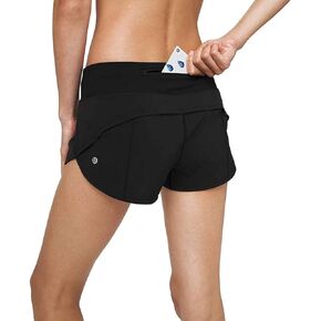 lululemon Speed Up Short Low-Rise 2.5" Lined (Color 000, 4)