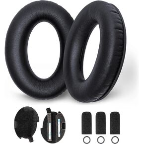 A20 Replacement Ear Pads Cushion- Compatible with Bose A20 Aviation Headset Includes Inner Ear Cup Foam Filter Inserts,3 Mic Cover Muff,Comfort Protein Leather,Memory Noise Isolation Foam