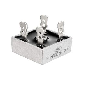 uxcell KBPC5010 1000V 50A Single Phase Bridge Rectifier Half-Wave Gray