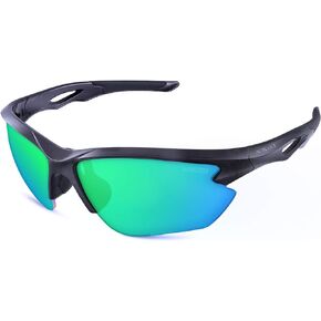 ACBLUCE Polarized Sports Sunglasses for Men Women Cycling Running Driving Fishing TR90 Unbreakable Frame UV Protection