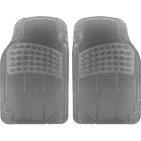 Automotive Floor Mats for Cars, 2 Piece Car Floor Mats, Trim-to-Fit All Weather Clear Car Mats for Auto Truck Van SUV, Car Accessories for Women - Translucent Rainbow Sunset Gradient