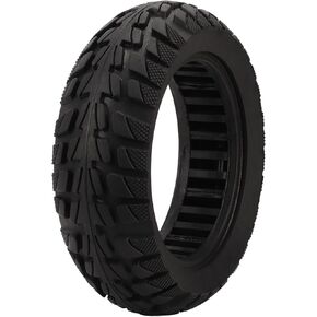 Uxsiya Scooter Solid Tire Replacement, Off Road Solid Tire 10 Inch Rubber Solid Tire Replacement for Electric Scooter with 10x2.7 6.5 Outer Tire