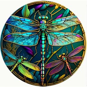 BOHADIY Diamond Painting Kits for Adults - Dragonfly DIY 5D Diamond Art Kits Full Drill Diamond Dots Paintings with Diamonds Gem Art and Crafts Home Decor Stained Glass Dragonfly 12x12inch in Kuwait