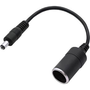GINTOOYUN 12/24V Cigarette Lighter Power Supply Cable DC 5.5mm x 2.1mm Male to Female Cigarette Lighter Plug Adapter for Car Charger,Car Refrigerator,Car Air Pump etc(1ft 30cm)