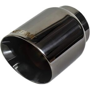 3 inch Inlet to 4 inch Outlet NETAMI NT-3019 Exhaust Tip Stainless Steel Double Wall Blue Burnt