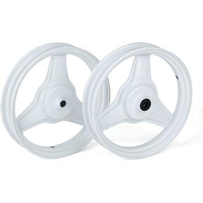 مجموعة إطارات SUNQIAO PW50، مجموعة إطارات أمامية وخلفية لدراجات yamaha PY50 PW50 PeeWee Y-Zinger 50 للأطفال (أبيض)