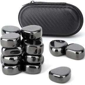 Cool Fidget Toy Fridge Magnets Rocks,Science Kit Magnet DIY Alphabet Number, Stress Relief Magnetic Hematite Stones Gift for Anti Anxiety Autism, Magnet Ferrite Putty Desk Toy for Adults(18PCS)