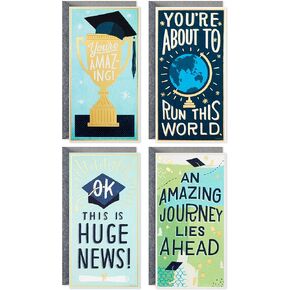 Hallmark Graduation Cards, Dream Big (10 Cards with Envelopes)