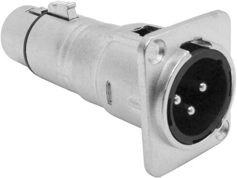 الصوت الزلزالي - SAPT281M - محول تركيب لوحة التغذية XLR ذكر إلى أنثى - تصحيح XLR XLR-M إلى XLR-F - يناسب نمط فتحة السلسلة D in Saudi Arabia