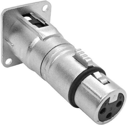 الصوت الزلزالي - SAPT281M - محول تركيب لوحة التغذية XLR ذكر إلى أنثى - تصحيح XLR XLR-M إلى XLR-F - يناسب نمط فتحة السلسلة D in Saudi Arabia