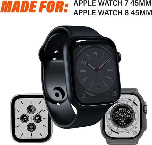 Gadget Guard Flex Pro-Active: واقي شاشة متوافق مع Apple Watch 7/8/9 (2022) 41 ملم، عبوتان in Kuwait