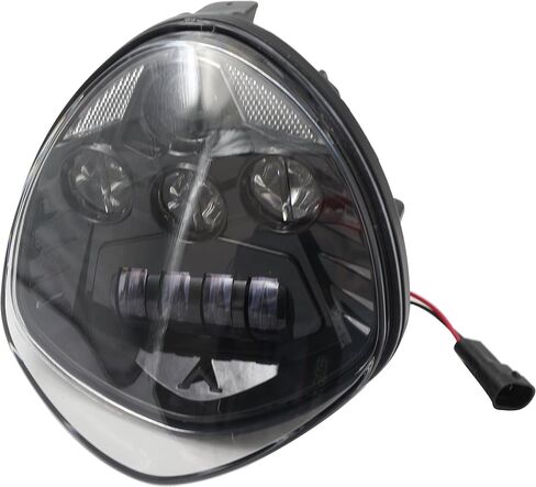 مجموعة مصابيح الرأس LED IP-67 مصباح أمامي من الكروم متوافق مع دراجة نارية فيكتوري عبر الطرق الريفية جولة ماغنوم فيغاس هامر بوردووك كينغبين 2005-2018 in Saudi Arabia