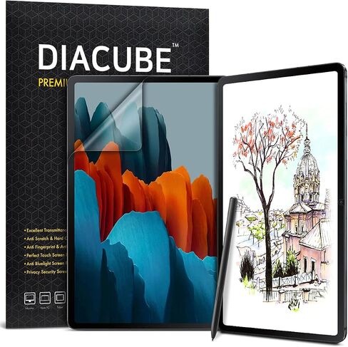 [1+1 Pack] Galaxy Tab S9 Plus/S8 Plus/S7 Plus 12.4 Inch, Paperfeel Screen Protector 1pc + Anti Glare Protector 1pc, Matte Anti Glare Anti Fingerprint Film with Blue Light Cut Filter, in Kuwait