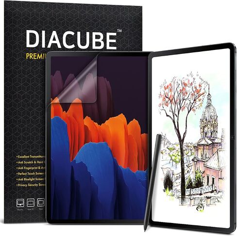[1+1 Pack] Galaxy Tab S9 Plus/S8 Plus/S7 Plus 12.4 Inch, Paperfeel Screen Protector 1pc + Anti Glare Protector 1pc, Matte Anti Glare Anti Fingerprint Film with Blue Light Cut Filter, in Kuwait