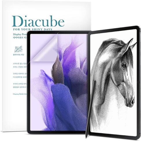 [1+1 Pack] Galaxy Tab S9 Plus/S8 Plus/S7 Plus 12.4 Inch, Paperfeel Screen Protector 1pc + Anti Glare Protector 1pc, Matte Anti Glare Anti Fingerprint Film with Blue Light Cut Filter, in Kuwait