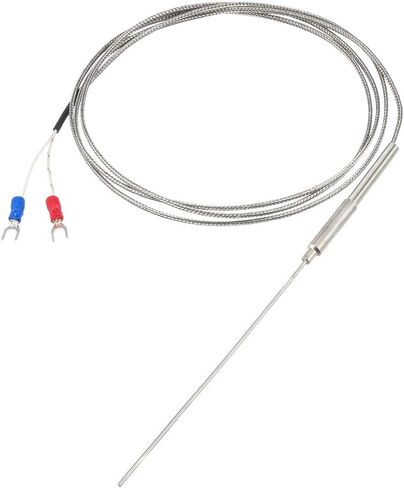 Uxcell K نوع مسبار استشعار درجة الحرارة الحرارية 4x300mm (0 إلى 800C) 5ft متحكم في درجة الحرارة in Kuwait