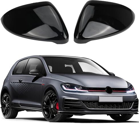 White Rearview Mirror Cover Side Mirror Caps Replacement for VW Golf MK7 7.5 GTI 7 Golf 7 R 2013-2020 in Saudi Arabia