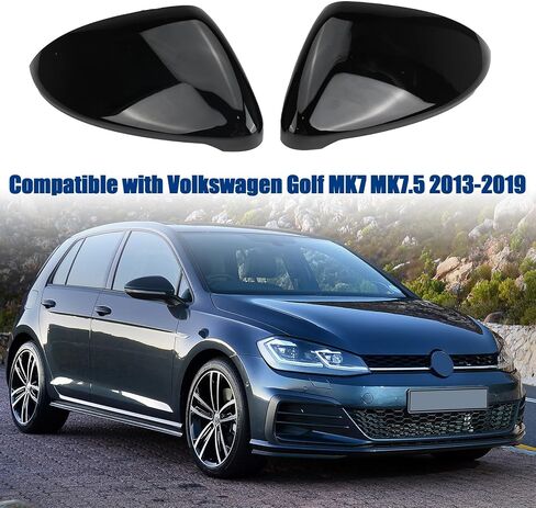 White Rearview Mirror Cover Side Mirror Caps Replacement for VW Golf MK7 7.5 GTI 7 Golf 7 R 2013-2020 in Saudi Arabia