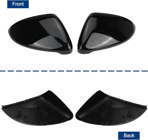 White Rearview Mirror Cover Side Mirror Caps Replacement for VW Golf MK7 7.5 GTI 7 Golf 7 R 2013-2020 in Saudi Arabia