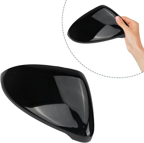 White Rearview Mirror Cover Side Mirror Caps Replacement for VW Golf MK7 7.5 GTI 7 Golf 7 R 2013-2020 in Saudi Arabia