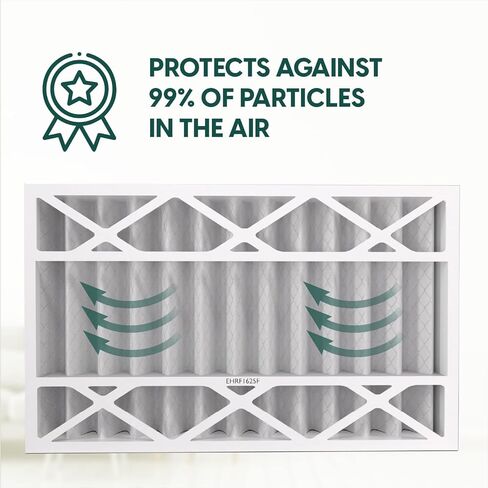 فلتر هواء مطوي للفرن من EconoHome 16x25x4 بديل MERV 11 - دفاع عن الحساسية، عبوتان، يناسب مرشحات Lennox (X6670)، وHoneywell (FC100A1029). (الحجم الفعلي: 15.94 × 24.86 × 4.36 بوصة) in Kuwait