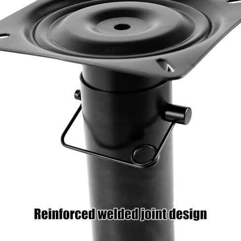 RULLINE Adjustable Pedestal Base for Boat Seats, Height Adjustable 11.34-17.24 inches, Adjustable Yacht Seat Base - Black Powder Coated Base in Saudi Arabia