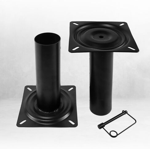 RULLINE Adjustable Pedestal Base for Boat Seats, Height Adjustable 11.34-17.24 inches, Adjustable Yacht Seat Base - Black Powder Coated Base in Saudi Arabia