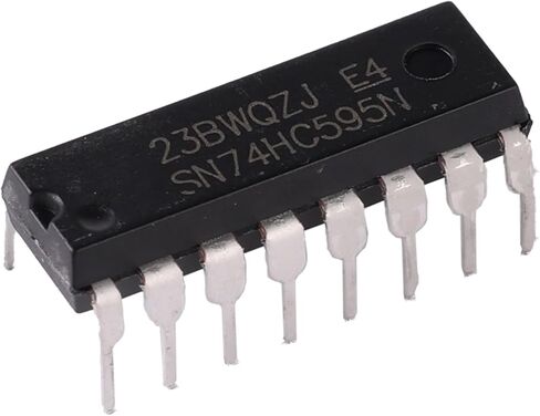(عبوة من 30 قطعة) Csldmcml 74HC595 74595 SN74HC595N 8 بت Shift Register DIP-16 IC 74hc595 Shift Registers in Kuwait