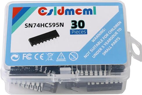 (عبوة من 30 قطعة) Csldmcml 74HC595 74595 SN74HC595N 8 بت Shift Register DIP-16 IC 74hc595 Shift Registers in Kuwait