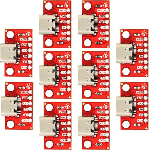 USB 2.0 Type A Female to Terminal Screw Adapter Board USB A Breakout Board 4 Pin Output 0.15" Pitch (Pack of 10pcs) in Kuwait