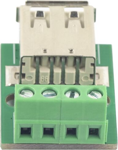 USB 2.0 نوع A أنثى إلى لوحة محول المسمار الطرفية USB A لوحة القطع 4 دبوس إخراج 0.15 بوصة (عبوة من 10 قطع) in Kuwait