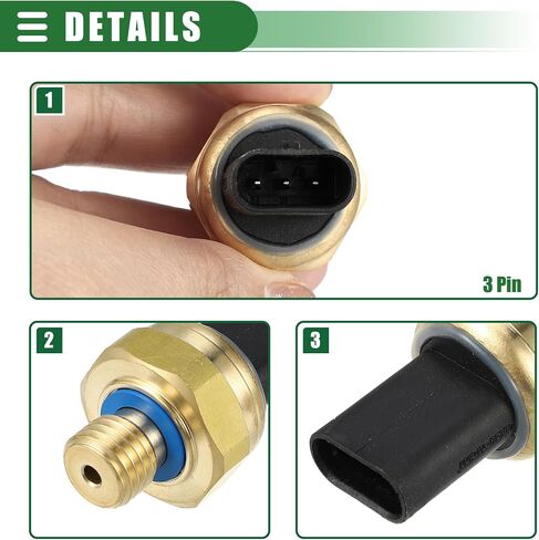 Motoforti Engine Oil Pressure Sensor, Fuel Oil Pressure Sensor Switch Sending Unit, for BMW, Metal, No.7592532/12617592532, Gold Tone in Saudi Arabia