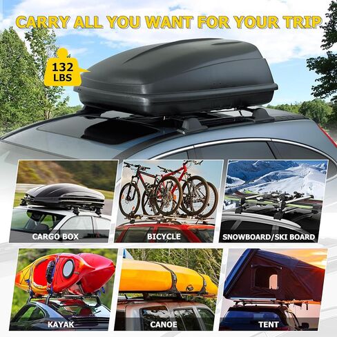 AUXMART 2 Pcs Roof Rack Cross Bars Crossbars Compatible for Honda CR-V 2002 2003 2004 2005 2006, OE Style Aluminum Rooftop Rail Bars Luggage Rack Cargo Carrier (Black) in Saudi Arabia