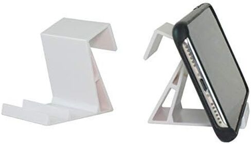The SkyClip Airplane Cell Phone Back of Seat Inflight Tray Table Clip and Sturdy Phone Stand, Compatible with iPhone, Android, Tablets, and Readers, Travel Must Have (Black 2 Pack) in Saudi Arabia
